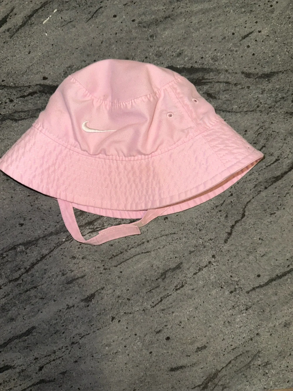 Nike Light Pink Bucket Hat with White Swoosh